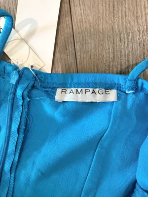 Rampage Turquoise Blue Embroidered Slip Dress thumbnail 8