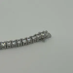 Kay Jewelers Moissanite Tennis Bracelet Silver 3mm 8 Inch Brand New VVS1 Crazy Shine No Pass thumbnail 5