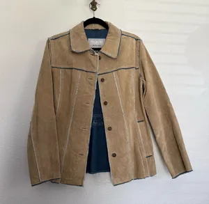 Wilson’s Leather Maxima Suede Leather Denim Lining Jacket Medium thumbnail 1