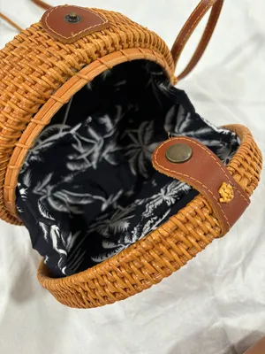 Round Rattan Bag thumbnail 2