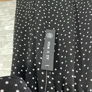As You Wish Smocked Off Shoulder Polka Dot Dress thumbnail 4