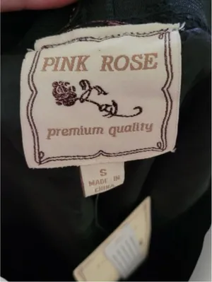 Pink Rose Black Sequin Skater‎ Skirt thumbnail 7