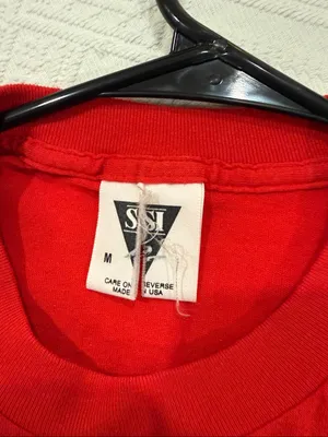 Vintage Red Unisex Red Sleeveless "Flamin' 40" Graphic Tee Size Medium thumbnail 4