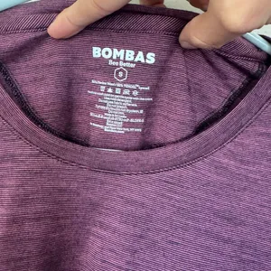 Bombas Women's Merino Wool Crew Neck Long Sleeve in Cranberry Size Small thumbnail 3