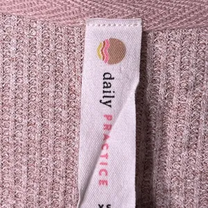 Daily Practice Anthropologie Shirt Womens XS Pink Waffle Knit Thermal Split Neck thumbnail 4