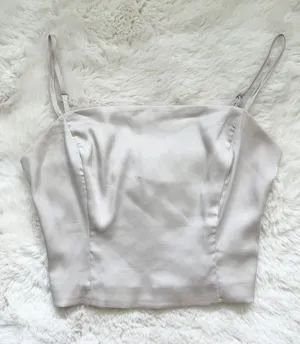 Women’s Cream Satin Square thumbnail 1
