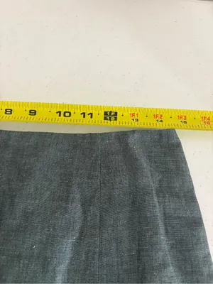 Ann Taylor Vintage Blue Classic Blazer and Skirt Suit Linen Cotton Blend 8/10 thumbnail 10
