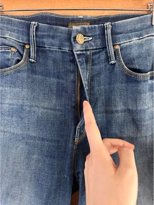 MOTHER Denim The High Waisted Looker Ankle Fray in Not Rough Enough Women’s size 26 thumbnail 13