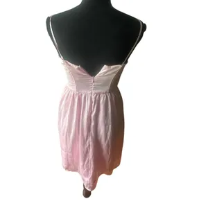 Tevolio Blush Pink Strapless Ruched Mini Dress Sweetheart A-Line Size 2 thumbnail 3