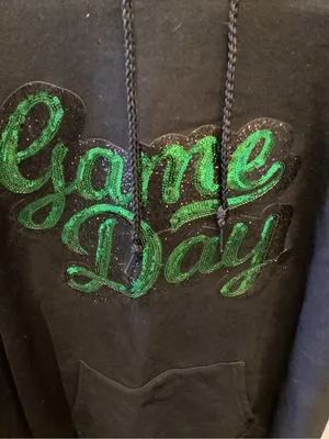 Hanes Black Hoodie with EcoSmart Label thumbnail 2