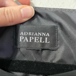 Adrianna Papell Black Ruffled Layered Mini Formal Dress Womens XS Cocktail Party thumbnail 3