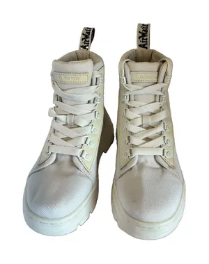 Dr. Martens Women's Combs Combat Boots White Size 5 Urban Grunge Gorpcore thumbnail 1