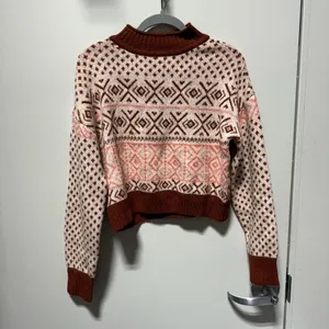 American Eagle Mock Neck Christmas Sweater Size S thumbnail 4