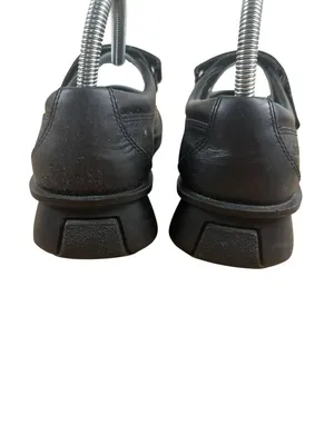 Simple Mary Jane Shoes Size 8 Black Faux Leather Blend Womens thumbnail 3
