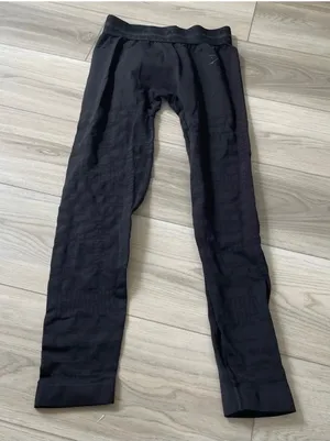 Gymshark Black Seamless Leggings Workout Athleisure Logo‎ Waistband small thumbnail 1