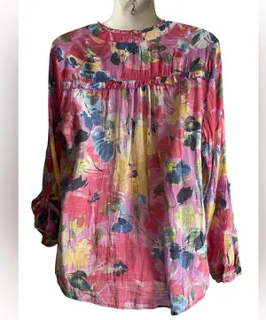 Zac & Rachel Multicolor Floral Blouse thumbnail 2