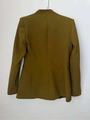 Zara Olive Green Blazer Size Medium thumbnail 4