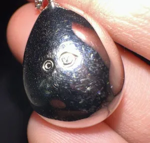 Swarovski (Swan Signed) Crystal Teardrop Silver Tone Necklace thumbnail 3