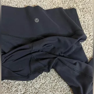 Lululemon black high-waisted leggings black size 6 thumbnail 6