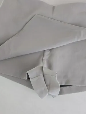 New Zara Gray Asymmetric Wrap Mini Skort Size XXL thumbnail 5
