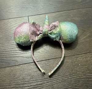 Disney Sequin Unicorn Mickey Mouse Ears thumbnail 1