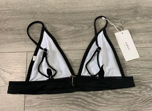 Zaful Black Non Padded Bikini Swim top thumbnail 5