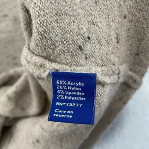 Apt.9 Sweater‎ Women XL Tan Speckled Casual Drop Sleeve Scoop Neck thumbnail 4