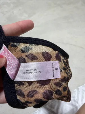 Victoria’s Secret Sheer Leopard Print Triangle Bralette small thumbnail 8