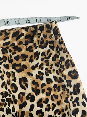 Nasty Gal Leopard Print Mini‎ Skirt Size 6 Y2K Cheetah A-Line Mini thumbnail 5