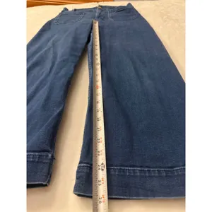 Maeve Anthropologie Colette Wide Leg Crop Jeans 31 Dark Wash High Rise Denim thumbnail 4