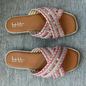 Nicole Miller Rhinestone Sandals thumbnail 1