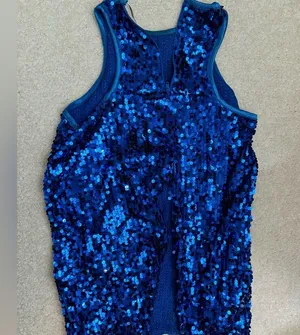 Balera Dancewear Solutions Ultra Sparkle Flyaway Tank Top Blue Dance Costume thumbnail 4
