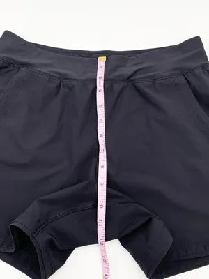 Lands' End Women's Comfort Waist 5" Swim Shorts with Panty Size 6 Petite Black thumbnail 9