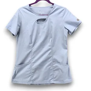 Butter-Soft Scrub Top‎ Baby Blue Small thumbnail 1