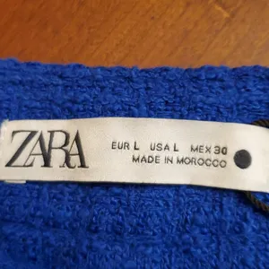 Zara Mini Skirt/ Blue color/Size L thumbnail 5