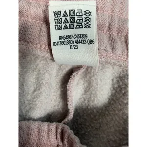 PINK Victoria's Secret Fleece Jogger Sweatpants Womens Large Pink Drawstring thumbnail 12