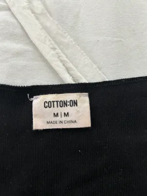 Cotton On Black Corset Style Crop Top thumbnail 3