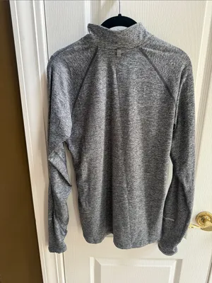 Nike Gray Dri-FIT Heathered Running Top thumbnail 2
