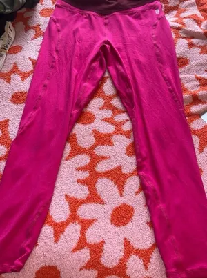 Free people movement pink leggings thumbnail 1