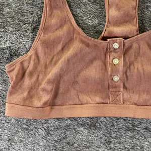 Madewell Rib Knit Front Button Brallete Women’s Large thumbnail 3