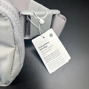 NWT‎ Lululemon Everywhere Belt Bag 7.5”x2”x5” Long Strap Water Repellent Gray thumbnail 2