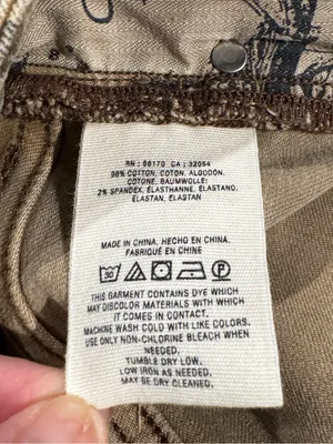 Pilots and the Letterpress Hyphen Leopard Print Denim Shorts Size 30/10 thumbnail 6