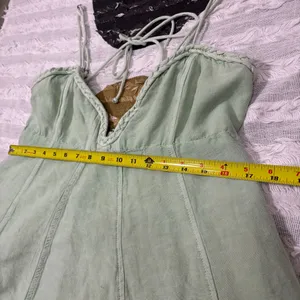 Free People Altura Mini Dress Sz L Light Green Boho Hippie Preppy Coastal Beach thumbnail 13