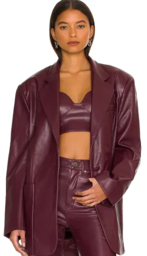 Revolve AFRM Koa Vegan Leather Top thumbnail 2