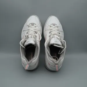 New Balance 608 v5 Sneakers 10.5 Women 9 Men White Pink Leather WX608WP5 thumbnail 9