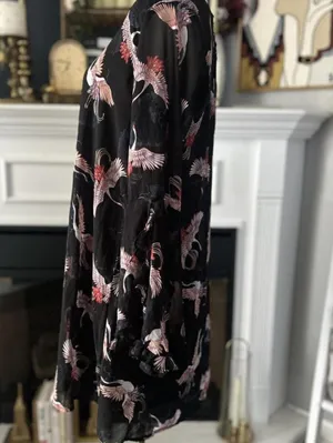 Francesca's Mi'ami Black Dress w/Bell Sleeves Shift Dress Size Medium thumbnail 5