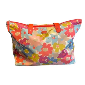 Coach Getaway Floral Weekender Packable Overnight Nylon Tote Shoulder Bag Set thumbnail 3