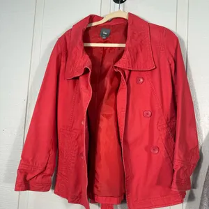 Gap Red Women’s Peacoat Size Medium EUC thumbnail 2