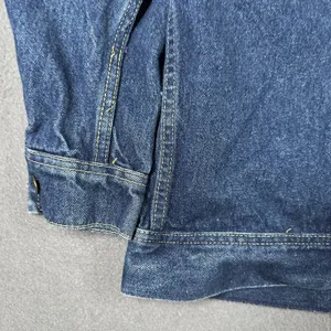 Vintage Lee Trucker Jacket Womens 11/12 Blue Denim Trucker USA‎ Union Made thumbnail 14