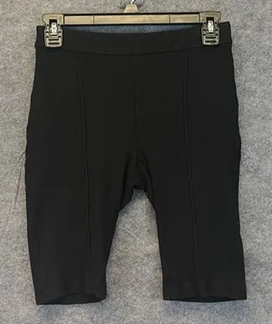 ROSETTA GETTY Bike Shorts Women's Small Black Pull On Stretch‎ Mid-Rise Slim Fit thumbnail 1